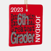 6e klas Buitengewone DOUANE Keramisch Ornament (Rechts)