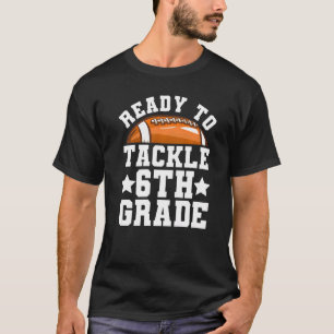6e klas Eerste dag van de school klaar om het zesd T-shirt