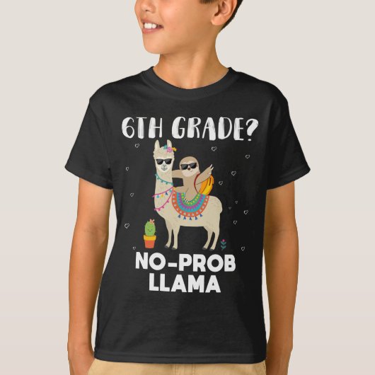 6e klas geen prob lama t-shirt (Voorkant)