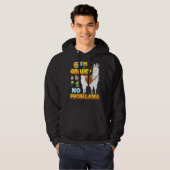 6e klas Geen Probllama Terug naar school Llama Pro Hoodie (Voorkant volledig)