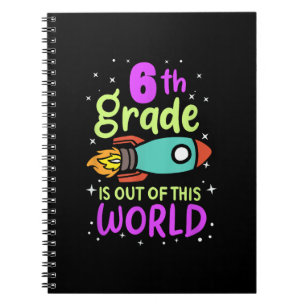 6e klas is uit deze wereld grader raket costu notitieboek