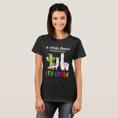 6e klas Llama Cactus Student Terug naar school T-shirt (Voorkant volledig)