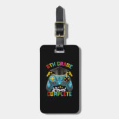6e klas niveau complete Afstuderen gaming gamer Bagagelabel (Voorkant verticaal)
