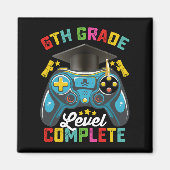 6e klas niveau complete Afstuderen gaming gamer Magneet (Voorkant)