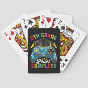 6e klas niveau complete Afstuderen gaming gamer Pokerkaarten