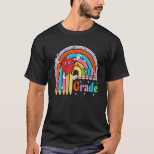6e klas potlood regenboog leuk appel terug naar sc t-shirt