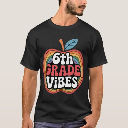 6e klas sfeer Sith Gradeeam Retro 1e schooldag T-shirt (Voorkant)