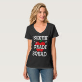 6e klas squad team crew terug naar school afstuder t-shirt (Voorkant volledig)