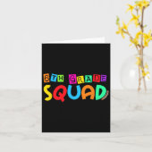 6e klas squad terug naar school eerste dag van kaart (Gele Bloem)