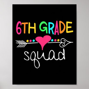 6e klas squad zesde docent studententeam terug naa poster