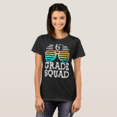 6e klas team bemanning terug naar school t-shirt (Voorkant volledig)
