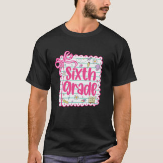 6e klas team eerste schooldag zesde klas thee t-shirt