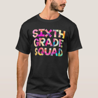 6e klas-tweekleppige kleurstof terug naar school t-shirt