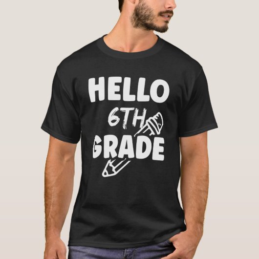 6e klas van de leerschool t-shirt (Voorkant)