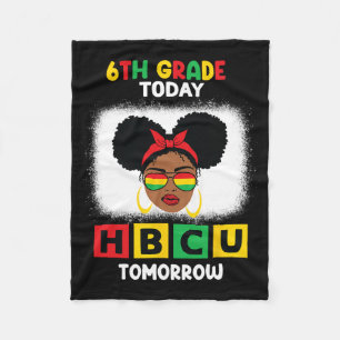 6e klas vandaag Hbcu morgen Historisch zwarte C Fleece Deken