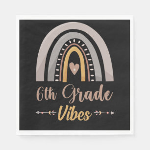 6e klas vibes regenboog zesde klas terug naar scho servet