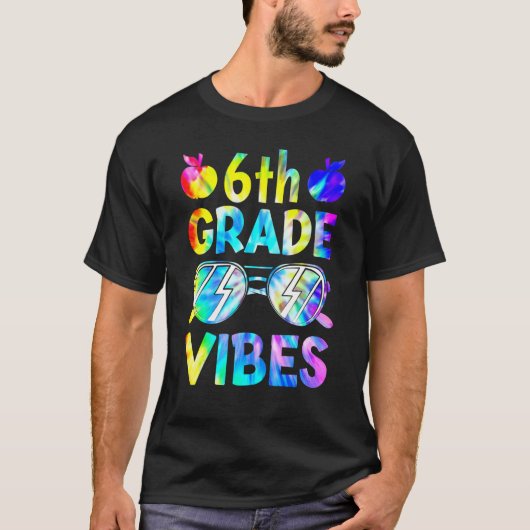 6e klas Vibes Terug naar Kind leerkracht T T-shirt (Voorkant)