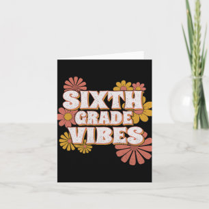 6e klas Vibes terug naar school voor leraar S Kaart