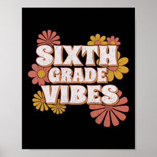 6e klas Vibes terug naar school voor leraar S Poster