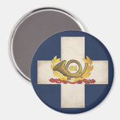 6e korps badge 3" magneet (Voorkant / Achterkant)