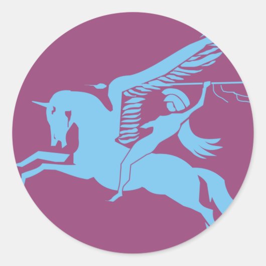 6e luchthaven ronde sticker (Voorkant)