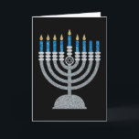6e nacht Hanukkah Glitter Card Bedankkaart<br><div class="desc">Hanukkah 2022 begint in de avond van zondag 18 december en eindigt in de avond van maandag 26 december</div>