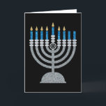 6e nacht Hanukkah Glitter Card Bedankkaart<br><div class="desc">Hanukkah 2022 begint in de avond van zondag 18 december en eindigt in de avond van maandag 26 december</div>
