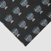 6e nacht Hanukkah Glitter Tissue Paper Tissuepapier (Detail)