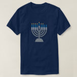 6e nacht van de Hanukkah Glitter T-shirt<br><div class="desc">Hanukkah 2022 begint in de avond van zondag 18 december en eindigt in de avond van maandag 26 december</div>