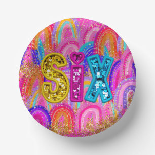 6e Schattigee Rainbow Gold Glitter Papieren Kommen