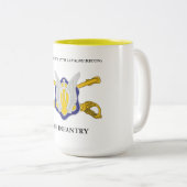 6E SQUADRON 17E CAVALRY RECON 4E INFANTRY TWEEKLEURIGE KOFFIEMOK (Voorkant rechts)