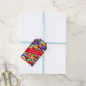 6e trouwdag snoepgoed, cadeaulabel (Met Touw)