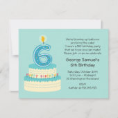 6e uitnodiging tot het indienen van de Birthday Ca (Voorkant)