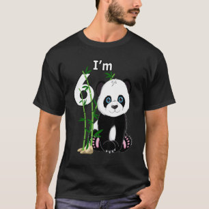 6e verjaardag 6 jaar oude dierlijk Panda 1 T-shirt