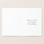 6e verjaardag: Art Deco Geïnspireerde look "6" en  Folie Kaarten (Binnen)