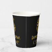 6e verjaardag: Art Deco Geïnspireerde look "6" en Papieren Bekers (Rechts)