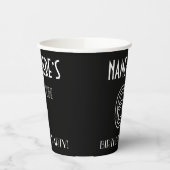 6e verjaardag: Art Deco Style + aangepaste naam Papieren Bekers (Links)