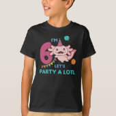 6e verjaardag Axolotl Six Year Old Sweet Axolotl T-shirt (Voorkant)