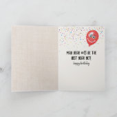 6e verjaardag ballon met tablet kaart (Binnen)