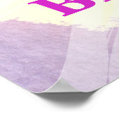 6e verjaardag ballon thema poster (Hoek)