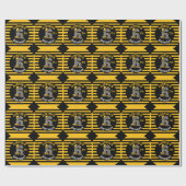 6e verjaardag bouw cadeaupapier (Vlak)