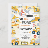 6e Verjaardag Bouwuitnodiging Kaart (Voorkant)