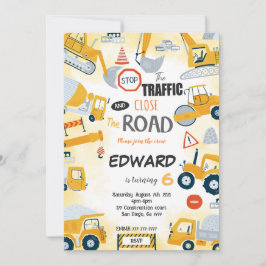 6e Verjaardag Bouwuitnodiging Kaart