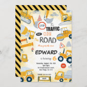 6e Verjaardag Bouwuitnodiging Kaart (Voorkant / Achterkant)