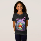 6e Verjaardag Bubbly Fairy & Mushroom Motief T-shi T-shirt (Voorkant volledig)