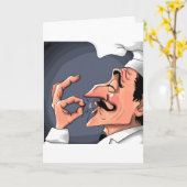 6e verjaardag Chef Kaart (Gele Bloem)