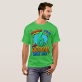 6e verjaardag Comic Style Geweldig sinds 2017 6 ja T-shirt (Voorkant volledig)