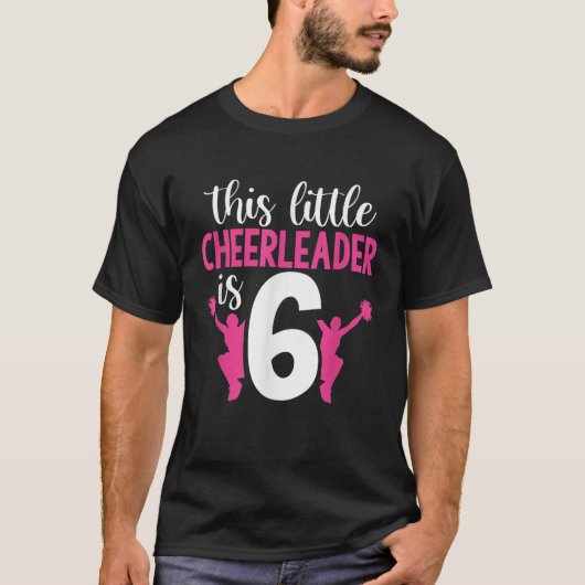 6e verjaardag Deze kleine chere-leider is 6 meisje T-shirt (Voorkant)