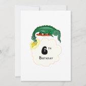 6e verjaardag dragon kaart (Voorkant)