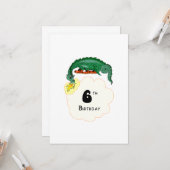 6e verjaardag dragon kaart (Voorkant / Achterkant in situ)